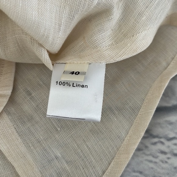 Lanificio Colombo linen button down shirt sz 40 NWOT - Picture 5 of 8